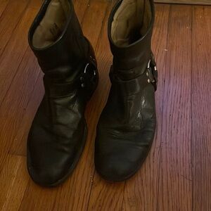 Black leather Frye boots
